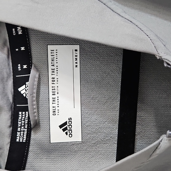 MIAMI HURRICANES ADIDAS LS GREY DRI-FIT JACKET SHIRT SIZE MEDIUM - Picture 5 of 7